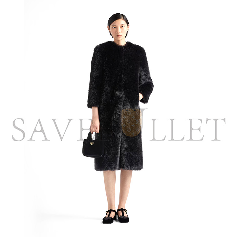 PRADA VELVET MINI HANDBAG 1BA410 (16*14*7.5cm) 